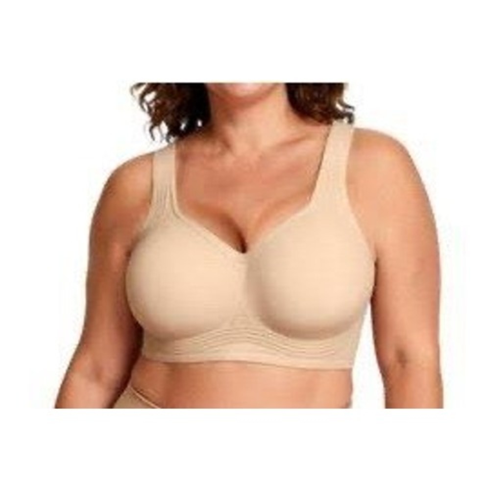 LetsJoli Jelly Bra Women Large Beige NWT Wireless Push Up Full Coverage Support